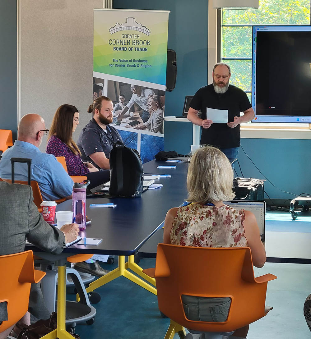 The Greater Corner Brook Board of Trade held a tax information session for local businesses. Photo credit: Allison Rowe