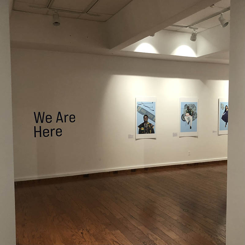 We Are Here was exhibited at Grenfell Campus's art gallery.